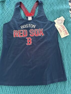 Genuine Merchandise Navy Boston Red Sox Tank Top with Red Accents NWT women’s